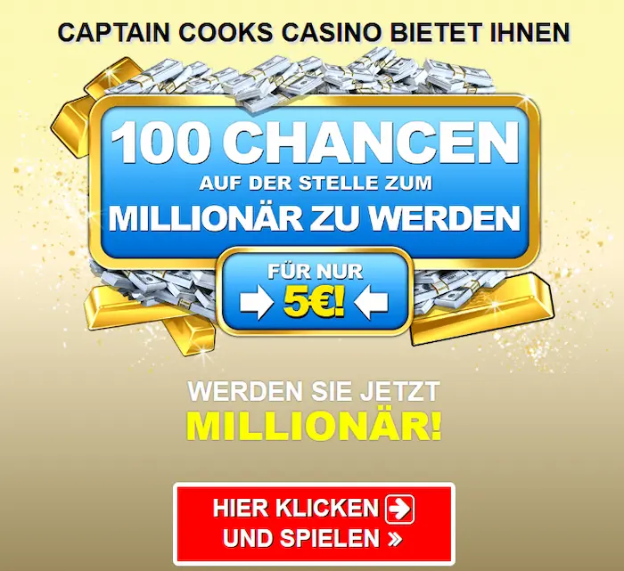 Captain Cooks Casino bonus